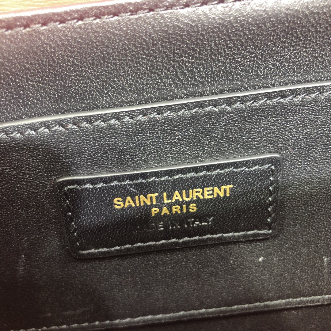 Saint Laurent Solferino Box Medium Calfskin Handbag Shoulder Bag Light Red 634305 